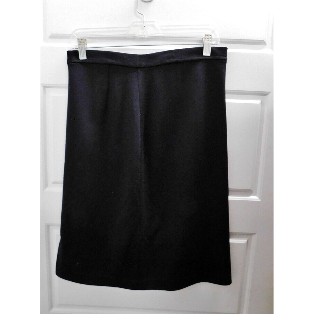 St John Black Knit Skirt USA sz 10